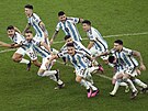 Radost Argentinc po zvládnutém penaltovém rozstelu ve finále mistrovství...