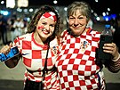 Chorvatské fanynky ped semifinálovým soubojem proti Argentin