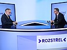 Hostem poadu Rozstel je kandidát na prezidenta Jaroslav Bata. (15. prosince...