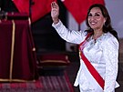 Peruánská prezidentka Dina Boluarteová (10. prosince 2022)