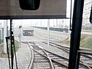 V nedli 11. prosince 2022 zaal v Brn provoz na nové trati k bohunickému...