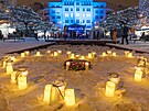 Srdce pro bývalého prezidenta Václava Havla se rozsvítilo v �abachov� parku v...