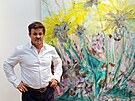 Tom� Bambu�ek otev�el v�stavu v trutnovsk� galerii Uffo.