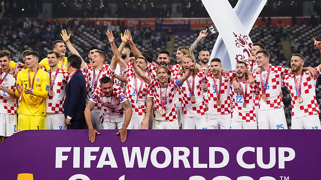 Bronzoví. Fotbalisté Chorvatska mají znovu medaili z mistrovství svta.