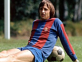 Ikona fotbalové Barcelony Johan Cruyff.