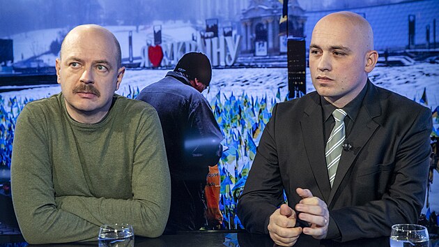 Hostem poadu Rozstel jsou reportr MF DNES Tom Lnsk (vpravo) a fotograf MF DNES Petr Topi.