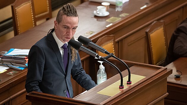 Pokračuje řádná schůze Sněmovny. Na snímku Ivan Bartoš. (14. prosince 2022)