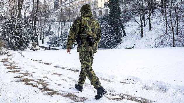 Jelen pkop na Praskm hrad je oteven i v zim. (15. 12. 2022)