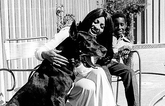 Tina Turner s mladm synem Ronniem na archivnm snmku
