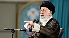 Nevyí duchovní vdce Íránu Alí Chameneí (2. listopadu 2022)