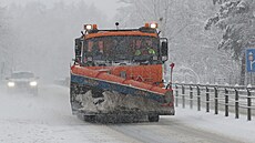 V Moravskoslezském kraji vydatn� sn�ilo, co� komplikovalo dopravu. (11....