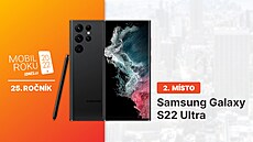 Mobil roku 2022, absolutní po�adí 2. místo: Samsung S22 Ultra