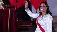Peruánská prezidentka Dina Boluarteová (10. prosince 2022)