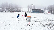 Liberec, 6. 12. 2022, areál Vesec, discgolf