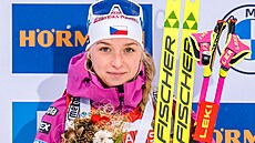 Markéta Davidová skon�ila ve stíhacím závod� v rakouském Hochfilzenu na...