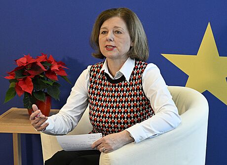 Setkání místopedsedkyn Evropské komise Vry Jourové s novinái u píleitosti...