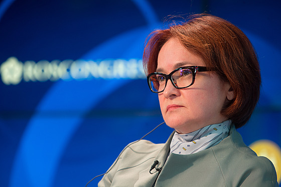 éfka ruské centrální banky Elvira Nabiullinová