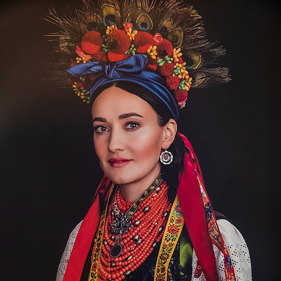 Muzeum východních ech uspoádalo výstavu Ukrajina kroj a tradic, na snímku je...