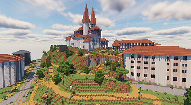 Studenti vytvořili Brno v Minecraftu, hráči se dostanou i do podzemních chodeb