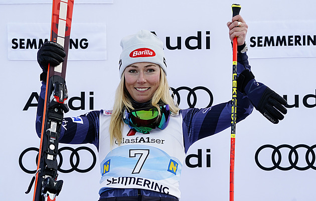 Shiffrinová vyhrála v Semmeringu i druhý obří slalom, o desetinu předčila Gutovou