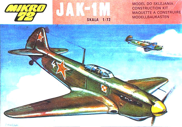 Polsk plastikov model sthacho letounu Jak-1/Jak-1M