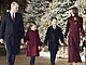 Britsk korunn princ William se svou enou princeznou z Walesu Kate a jejich...