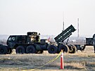 Systém protivzduné obrany Patriot na letiti v polském eov (25. kvtna 2022)