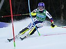 Martina Dubovská na trati slalomu v rakouském Semmeringu.