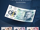 Nová bankovka s králem Karlem III. (20. prosince 2022)