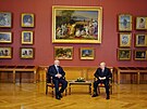 Ruský prezident Vladimir Putin se úastní setkání s bloruským prezidentem...