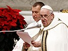 Pape Frantiek slouí ve Vatikánu tdroveerní mi.  (24. prosince 2022)