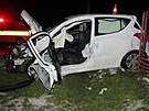 Nehoda osobn�ho vozu a dod�vky s pe�ivem u Ole�nice na Rychnovsku (23. prosince...