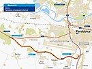 Jihoz�padn� obchvat Pardubic by se m�l za��t stav�t a� po roce 2030.