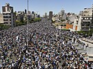 Argentinské ulice obsadili fotbaloví fanouci oslavující zlato z mistrovství...