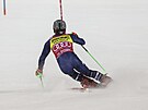 Norský slalomá Lucas Braathen bhem závodu v Madonn di Campiglio