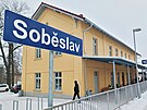 V Sobslavi pokrauje oprava autobusového a vlakového nádraí za 48 milion...
