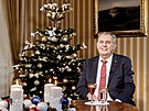 Prezident Milo Zeman pednesl na zámku v Lánech své vánoní poselství. lo o...