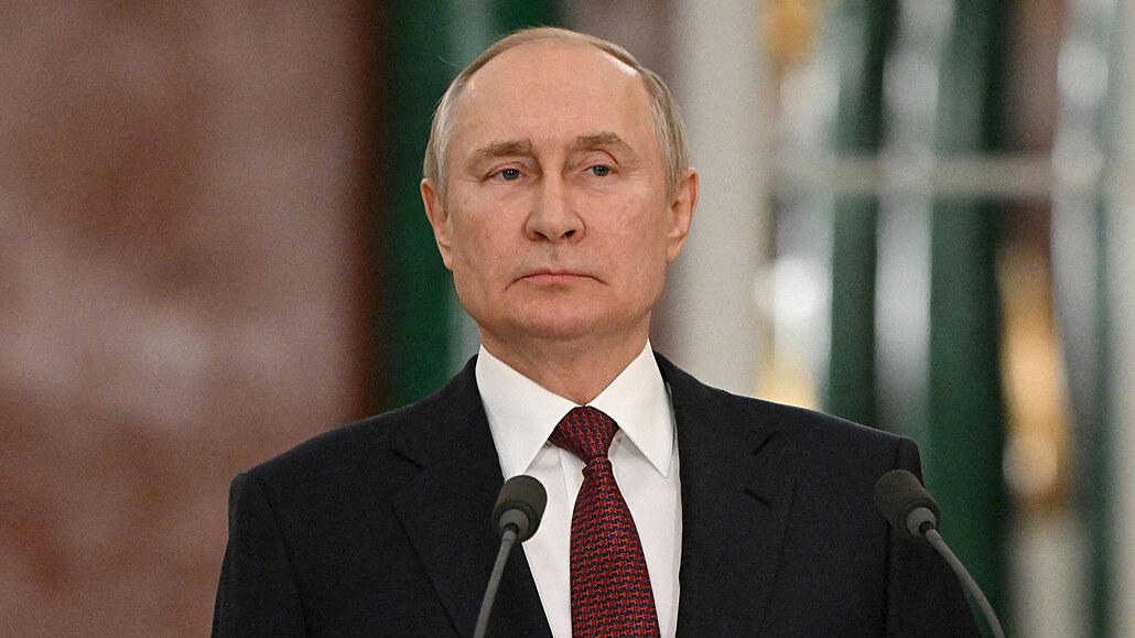 Ruský prezident Vladimir Putin v Moskv. (22. prosince 2022)