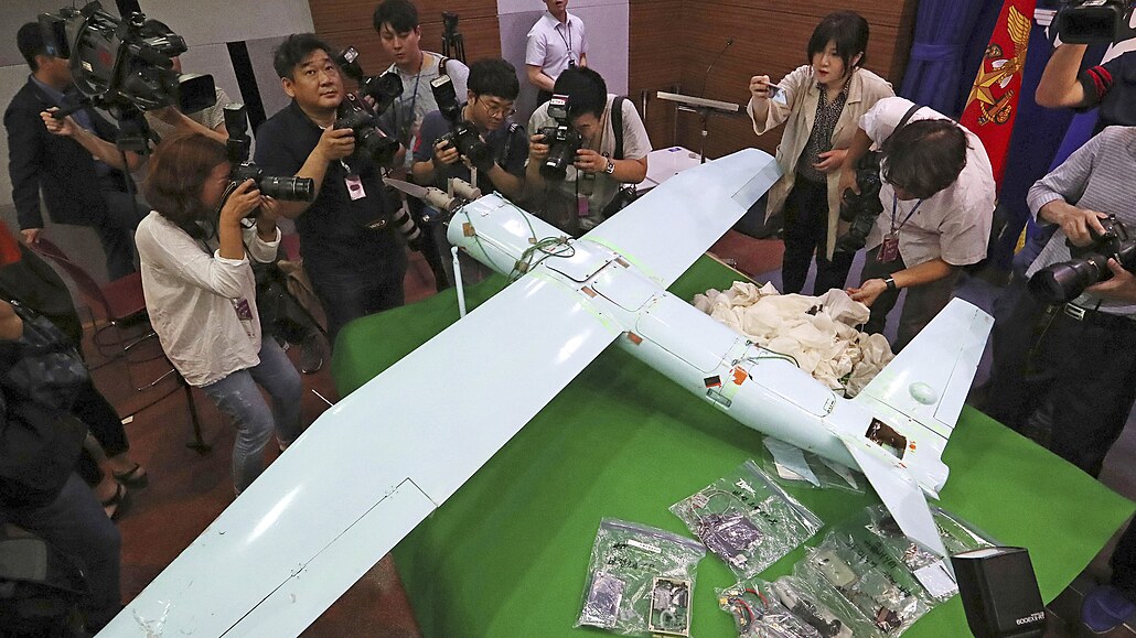 Severokorejský pionání dron. (21. ervna 2017)
