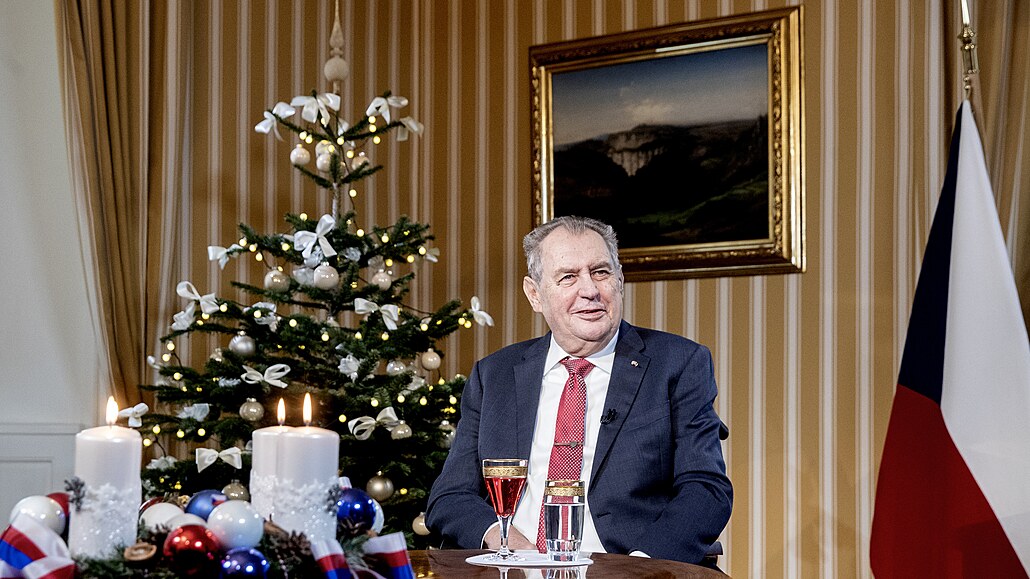 Prezident Milo Zeman pi svém posledním vánoním poselství v roli hlavy státu.