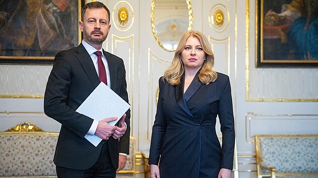 Slovenská prezidenta Zuzana aputová odebrala povení nad ministerstvem...