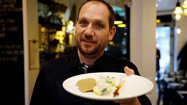 fkucha Borgel ukazuje svou vegetarinskou verzi foie gras.