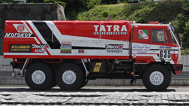 Tatra 815 VE 6x6, kter jela Dakar v roce 1986.
