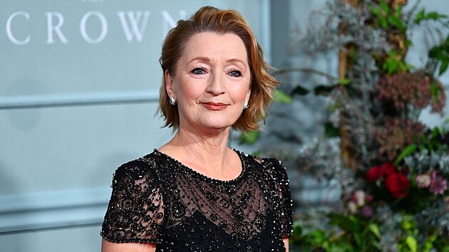 Lesley Manville, pedstavitelka princezny Margaret z 5. ady serilu Koruna (8. listopadu 2022)