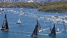 Jachtařská regata ze Sydney do Hobartu.