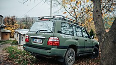 P�vodní podoba Toyoty Land Cruiser, se kterou fotograf Jan Stárek mí�í na...
