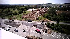 Video ze stavby tramvajové trati ke kampusu