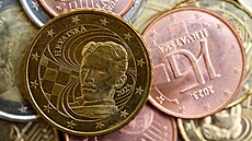 Nová chorvatská euromince s portrétem Nikoly Tesly