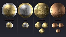 Design nových chorvatských euromincí