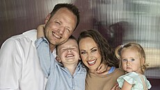 Jan Kříž, Marie Křížová a jejich děti Filip Jan a Anna Marie